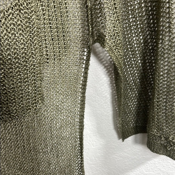 Polo Ralph Lauren Linen Olive Green Women's Sweater Large - Picture 4 of 7